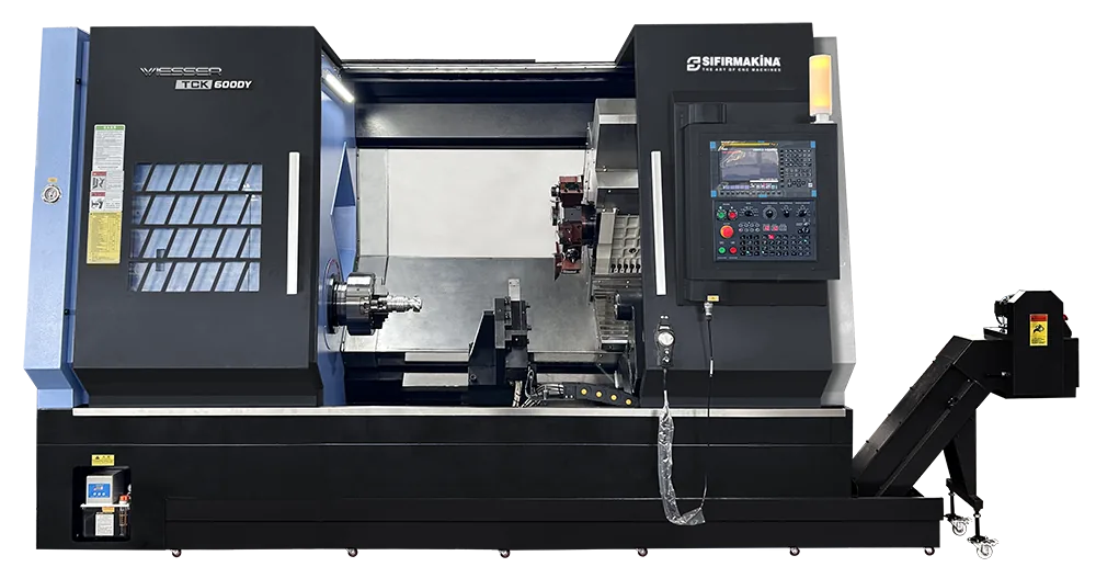 Çift Spindle Çift Taret CNC Torna