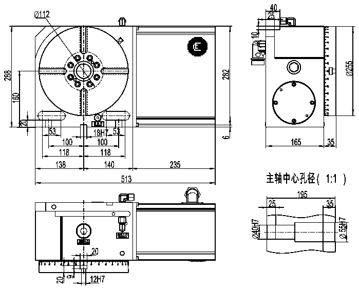 Wiesser RC-255 CNC Divizör (10 inch)