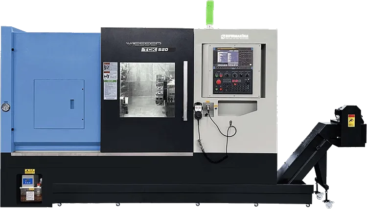 Wiesser TCK52D-680/ مخرطة CNC ذات قاعدة مائلة بمحور C