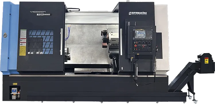 Wiesser TCK600D-1450/ مخرطة CNC ذات قاعدة مائلة بمحور C ماكينة CNC Wiesser TCK600D-1450/ مخرطة CNC ذات قاعدة مائلة بمحور C
