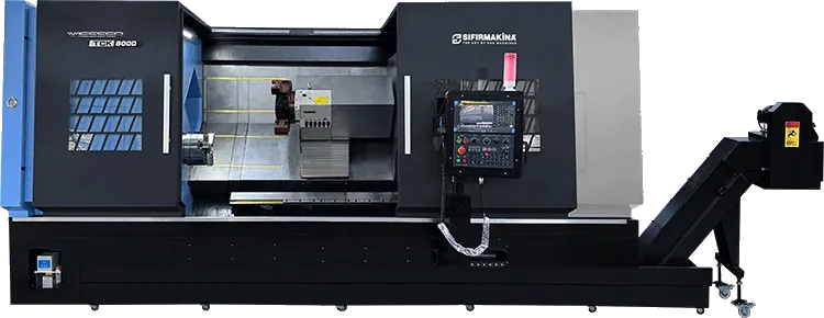 Wiesser TCK800D-950 مخرطة CNC ذات قاعدة مائلة بمحور C ماكينة CNC Wiesser TCK800D-950 مخرطة CNC ذات قاعدة مائلة بمحور C