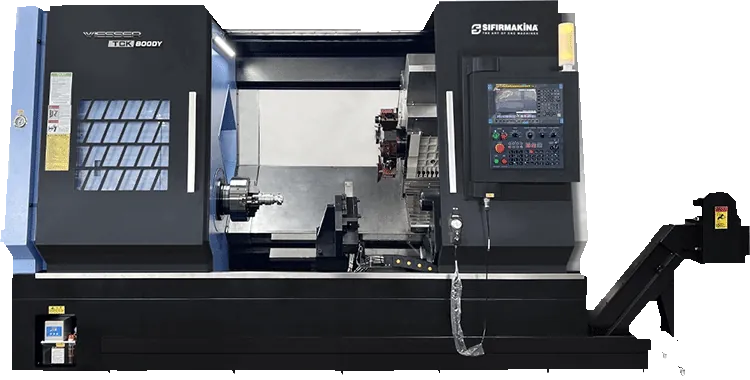 Wiesser TCK800DY-1450 مخرطة CNC ذات قاعدة مائلة بمحور Y ماكينة CNC Wiesser TCK800DY-1450 مخرطة CNC ذات قاعدة مائلة بمحور Y