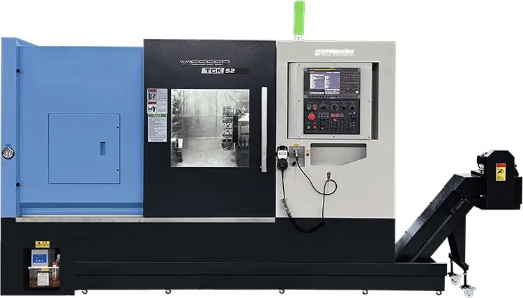 Wiesser TCK52-520 / 8 inch CNC Lathe (65mm Bar Capacity)