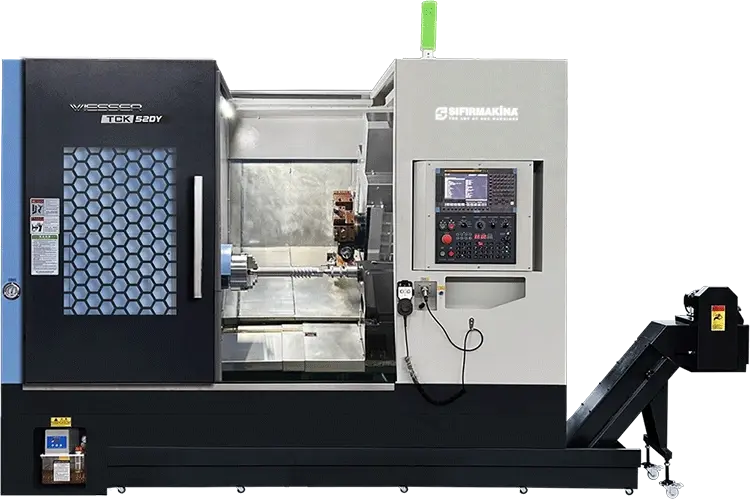 Wiesser TCK52DY-680 / Y Eksenli 8 inch CNC Torna