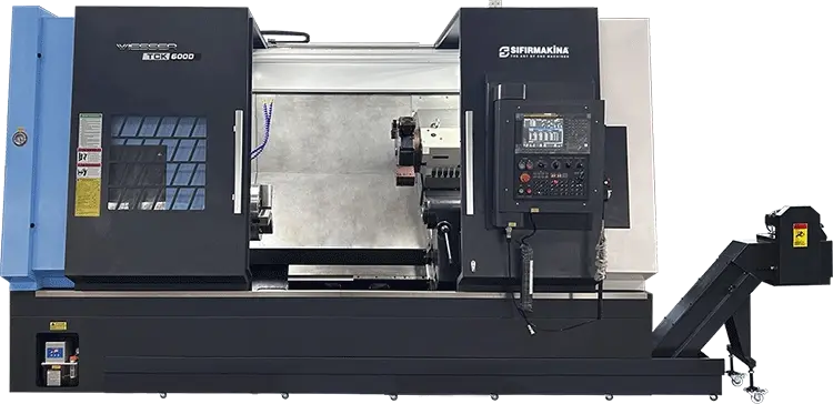 Wiesser TCK600D-1450 / C Eksenli 12 inch CNC Torna